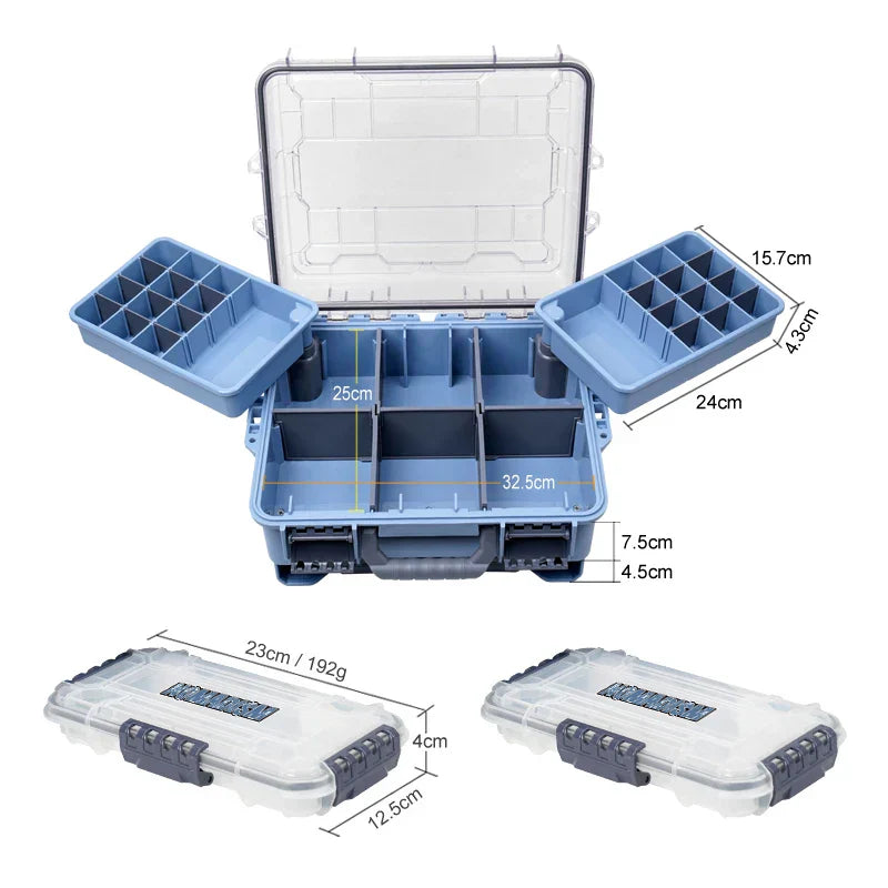 Portable Multi-Layer Fishing Tackle Box