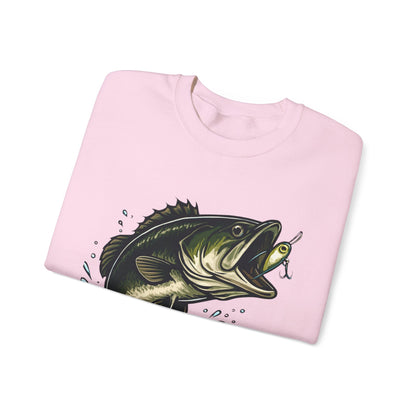 Unisex Heavy Blend Crewneck Sweatshirt with bass - Comfortable Cotton Fleece