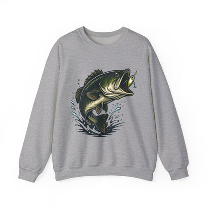 Unisex Heavy Blend Crewneck Sweatshirt with bass - Comfortable Cotton Fleece