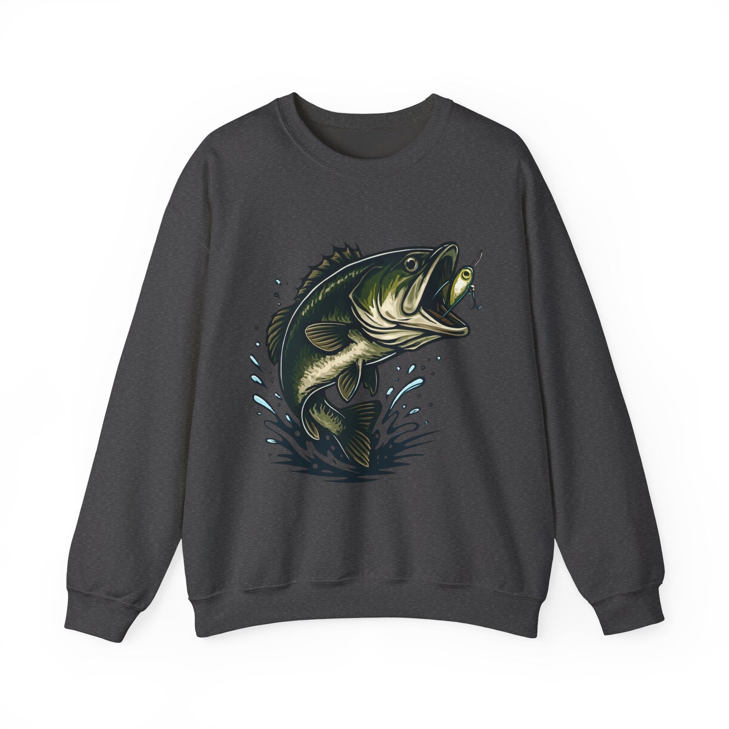 Unisex Heavy Blend Crewneck Sweatshirt with bass - Comfortable Cotton Fleece