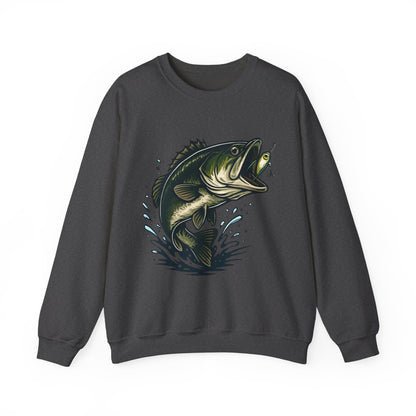 Unisex Heavy Blend Crewneck Sweatshirt with bass - Comfortable Cotton Fleece