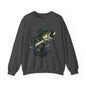 Unisex Heavy Blend Crewneck Sweatshirt with bass - Comfortable Cotton Fleece