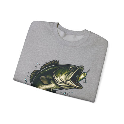 Unisex Heavy Blend Crewneck Sweatshirt with bass - Comfortable Cotton Fleece