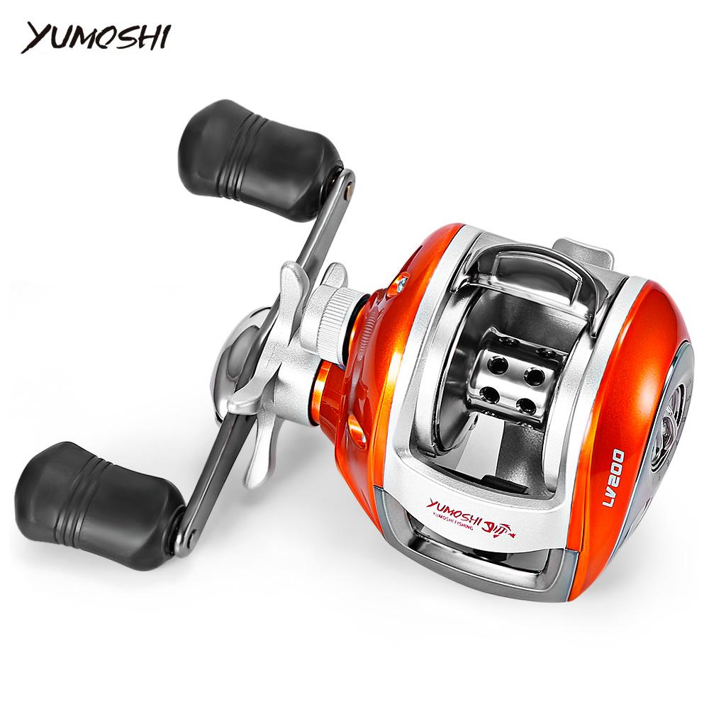 YUMOSHI Left / Right Hand 12+1BB 6.3:1 Bait Casting Fishing Reel Magnetic Brake Water Drop Wheel Coil