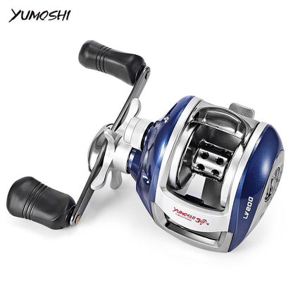YUMOSHI Left / Right Hand 12+1BB 6.3:1 Bait Casting Fishing Reel Magnetic Brake Water Drop Wheel Coil
