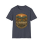 Retro Mountain Sunset T-Shirt - Outdoor Badge Tee | KY Bluegrass Outfitters