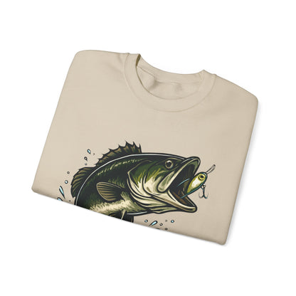 Unisex Heavy Blend Crewneck Sweatshirt with bass - Comfortable Cotton Fleece