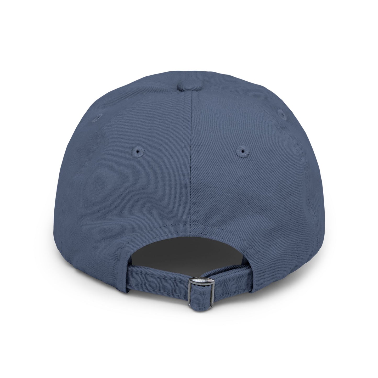 Blue baseball cap on a white background