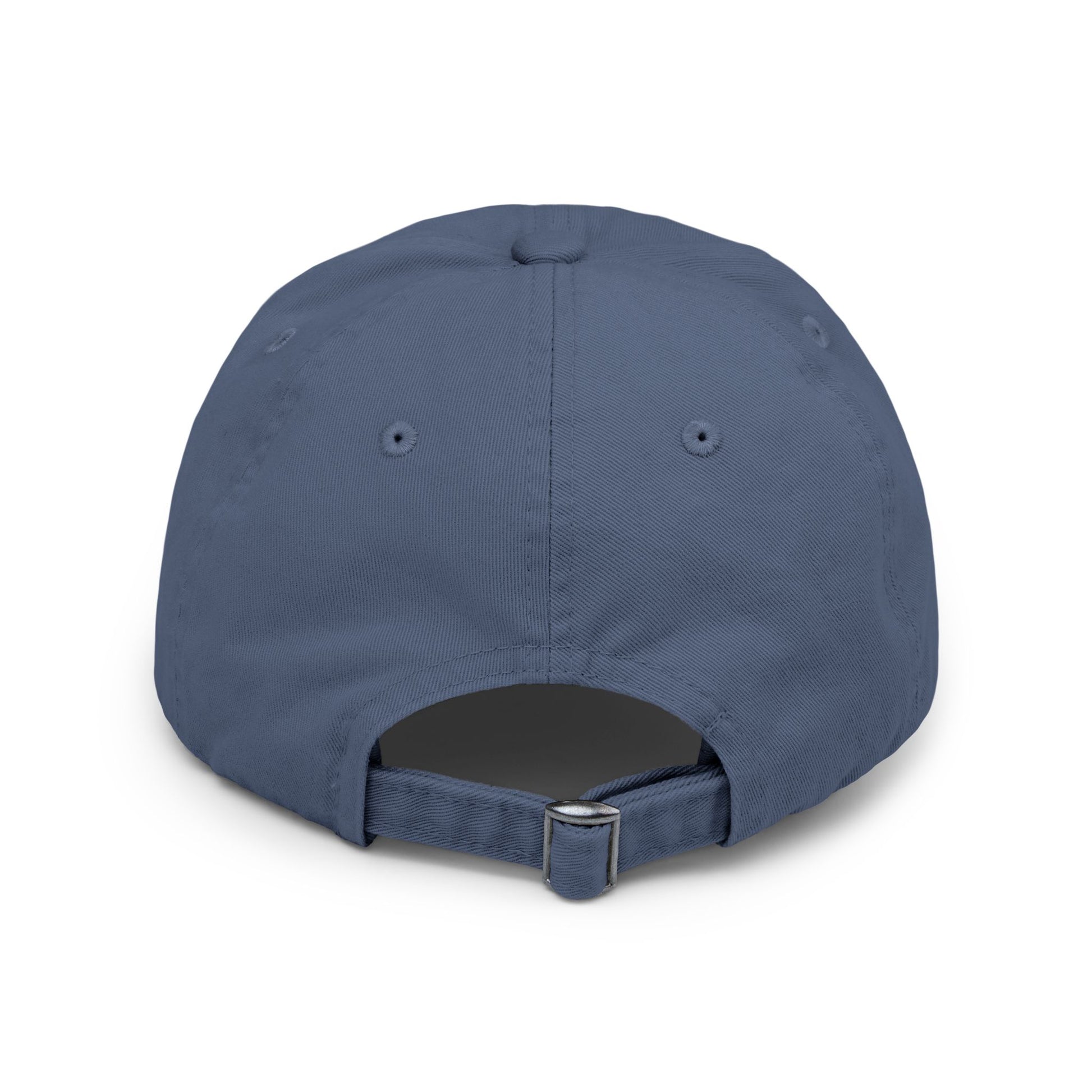 Blue baseball cap on a white background