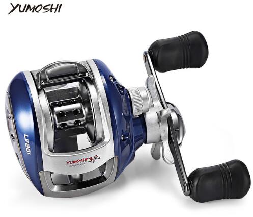 YUMOSHI Left / Right Hand 12+1BB 6.3:1 Bait Casting Fishing Reel Magnetic Brake Water Drop Wheel Coil