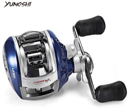 YUMOSHI Left / Right Hand 12+1BB 6.3:1 Bait Casting Fishing Reel Magnetic Brake Water Drop Wheel Coil