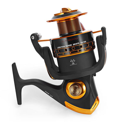 Yumoshi Spinning Fishing Reel 12BB + 1 Bearing Balls 500-9000 Series 5.5:1 Metal Coil Carp