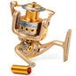 YUMOSHI HF 1000 - 7000 Fishing Reel Metal Spool Spinning Fishing Reels Folding Arm 10-Ball Bearing 5.5 : 1 Fly