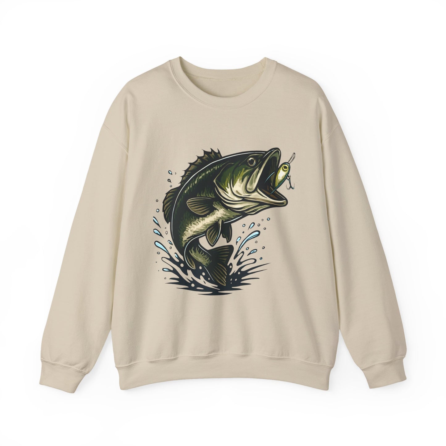 Unisex Heavy Blend Crewneck Sweatshirt with bass - Comfortable Cotton Fleece