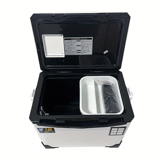 NNETM Slip-Resistant Fishing Cooler Box with Bait Compartment (32L)
