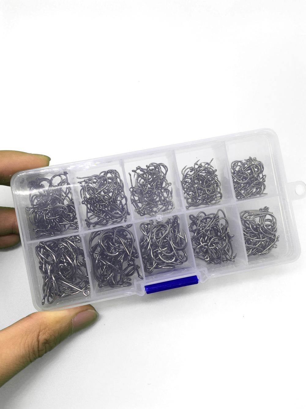 Rompin 500pcs/set mixed size #3~12 high carbon steel carp fishing hooks pack with hole with Retail Original box Jigging Bait