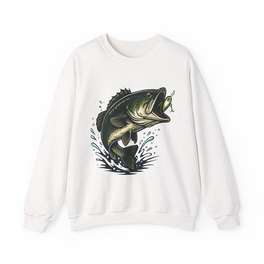 Unisex Heavy Blend Crewneck Sweatshirt with bass - Comfortable Cotton Fleece