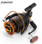 Yumoshi Spinning Fishing Reel 12BB + 1 Bearing Balls 500-9000 Series 5.5:1 Metal Coil Carp