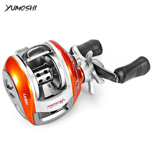YUMOSHI Left / Right Hand 12+1BB 6.3:1 Bait Casting Fishing Reel Magnetic Brake Water Drop Wheel Coil
