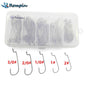 Rompin 100pcs/box 2#-3/0# 5 size Jig head HookSingle Fishing Hooks