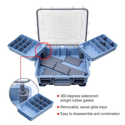 Portable Multi-Layer Fishing Tackle Box