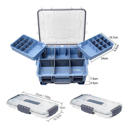 Portable Multi-Layer Fishing Tackle Box