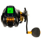 NNEOBA Electronic Baitcasting Reel 10kg Max Drag Alarm Counter Gold
