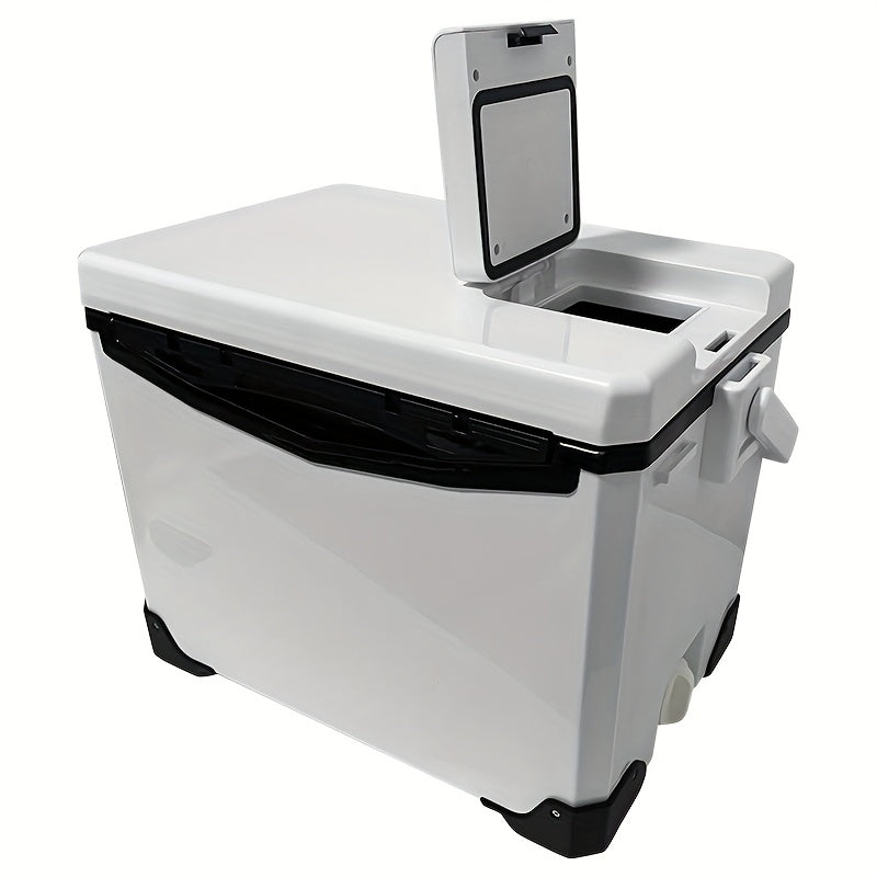 NNETM Slip-Resistant Fishing Cooler Box with Bait Compartment (32L)