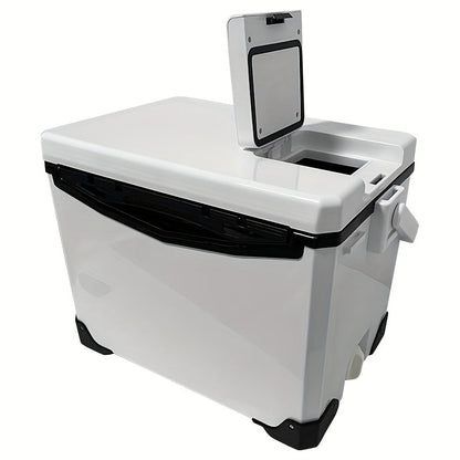 NNETM Slip-Resistant Fishing Cooler Box with Bait Compartment (32L)