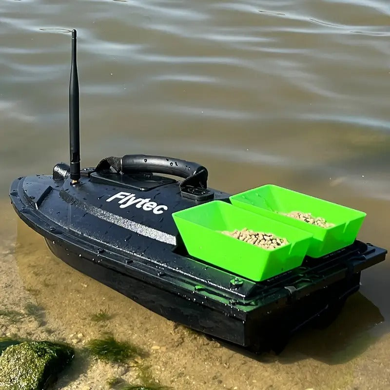 NNETM Remote Control Fishing Bait Boat Double Compartment