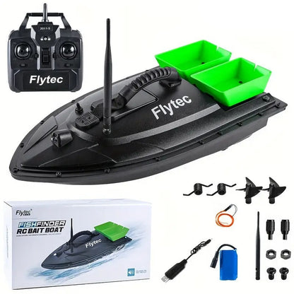 NNETM Remote Control Fishing Bait Boat Double Compartment