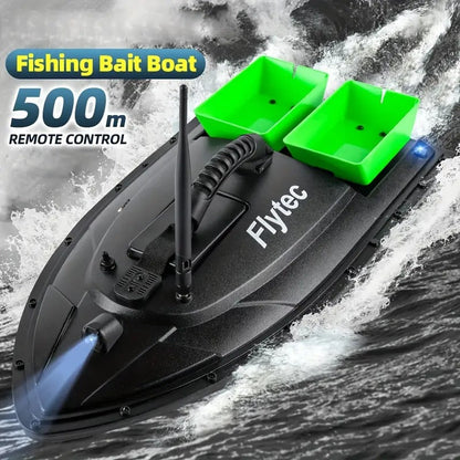 NNETM Remote Control Fishing Bait Boat Double Compartment